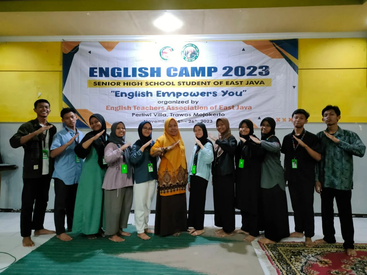 SMA Pomosda Tanjunganom Ikuti English Camp di Trawas Mojokerto